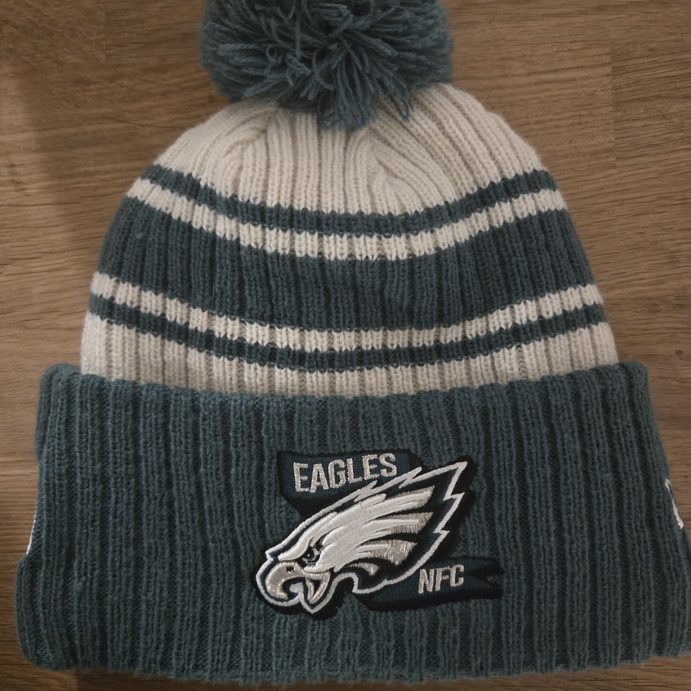 Eagles NFC Knit Beanie with Pom